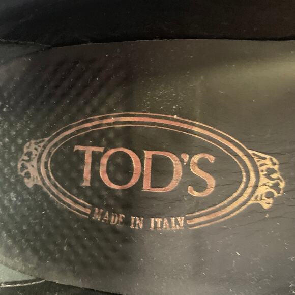 TOD\'S Size 8.5 Blue Royal Blue Velvet Moccasin Loafers main image 7